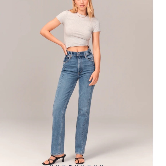 Abercrombie & Fitch Denim - Abercrombie 90s high rise straight size 29 with tags